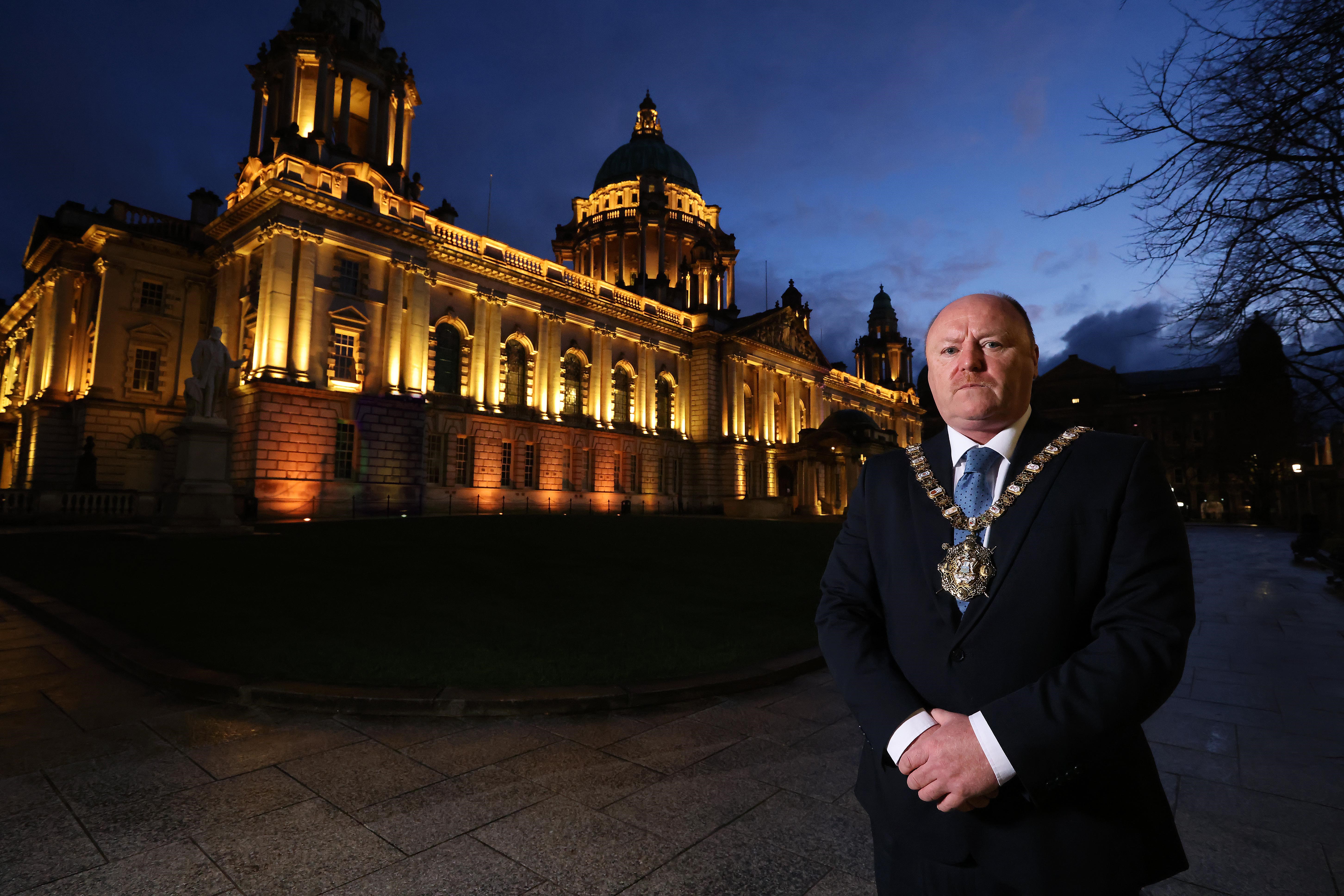 Belfast City Hall Lighting Up For National Day Of Reflection